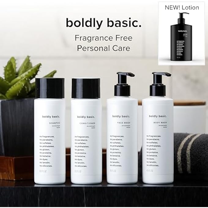 Boldly Basic FRAGRANCE FREE FACE WASH - GENTLE FACIAL CLEANSER ON SENSITIVE SKIN - UNSCENTED - DERMATOLOGIST TESTED - SULFATE FREE - PARABEN FREE - GLUTEN FREE - NON COMEDOGENIC AND HYPOALLERGENIC - Image 4